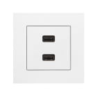 Urmet - USB lader dobbel 2,1A S55