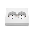 Urmet - Hjørneboks kompl m/dbl stikk