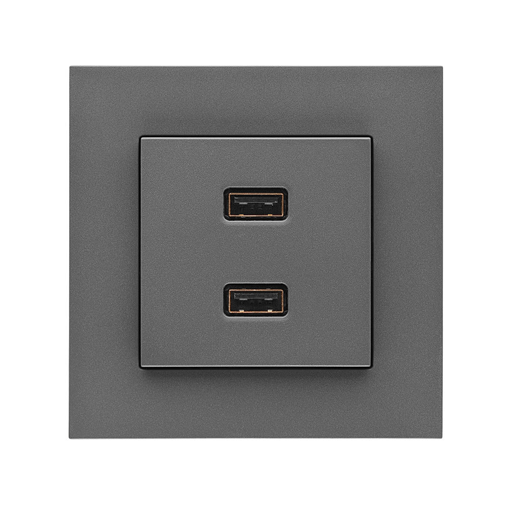 Urmet - USB lader dobbel 2,1A S55