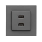 Urmet - USB lader dobbel 2,1A S55