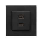 Urmet - USB lader dobbel 2,1A S55