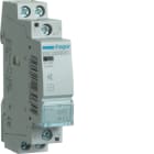 Hager - Modulær kontaktor, 1-mod, brumfri, 2x25A, 12VDC