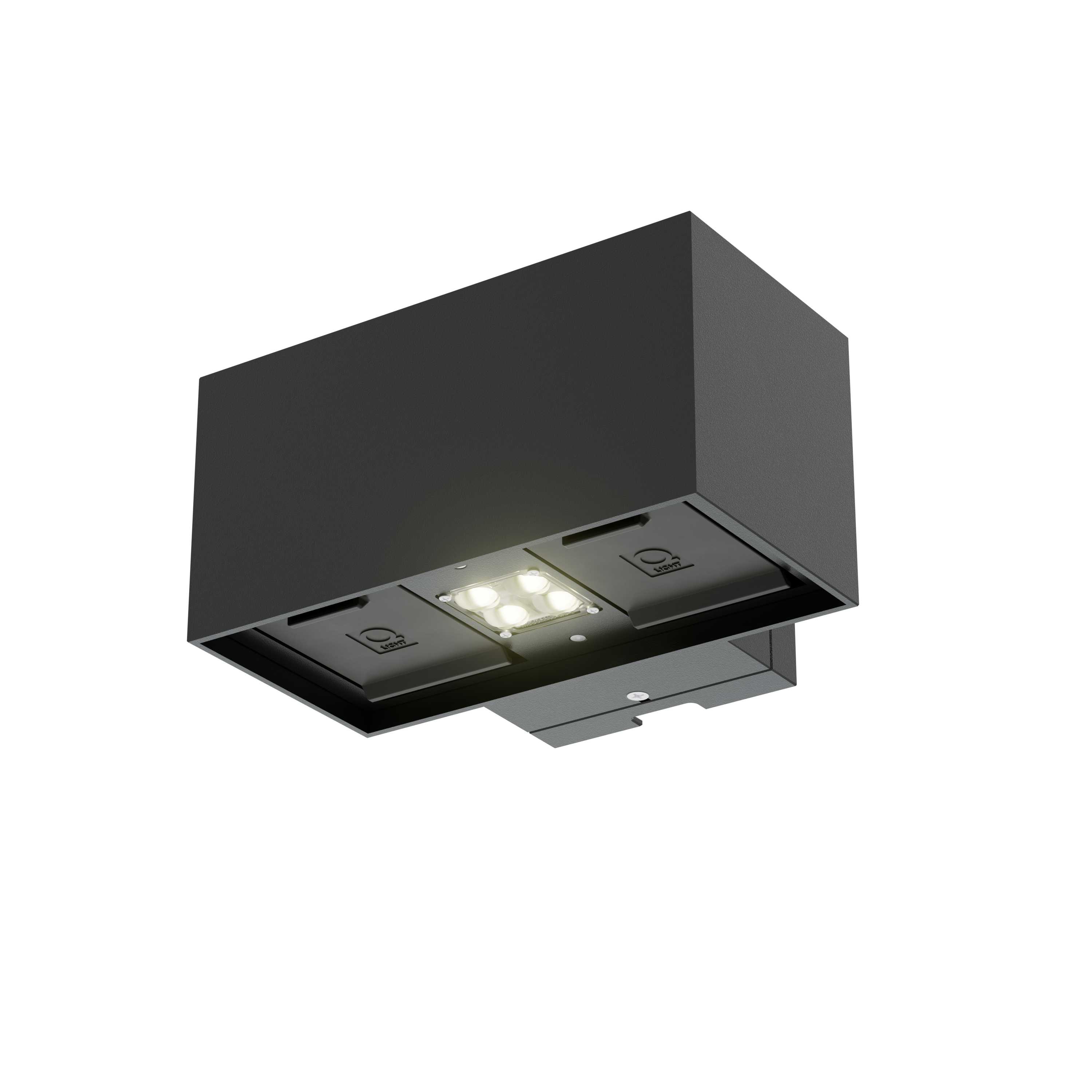 Q-Light - BOX SOCKET S200 600 LS 830 WB 8W ASY/P1 2XSO/16A TE SVART