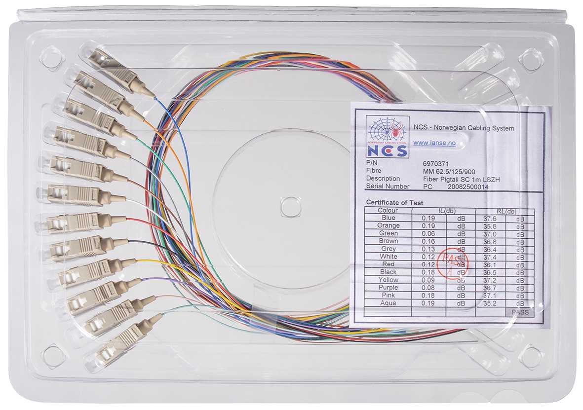 LANSE 3-PLAY - Fiber Pigtail Sc 62,5/125 1M