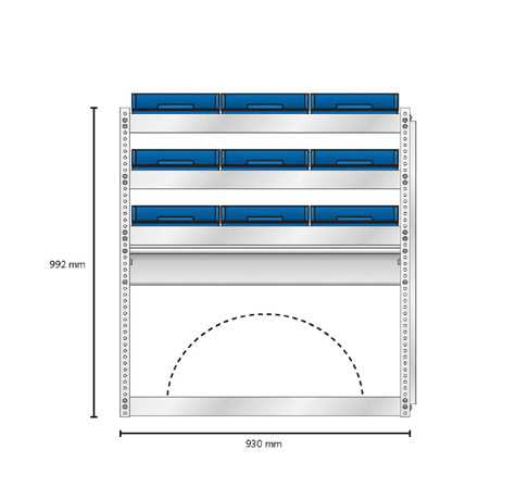 Raaco - Bilinnredning S 25 komplett