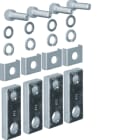 Hager - tilkoblingslasker, rette, 630A, effektbryter 3/4-pol h630