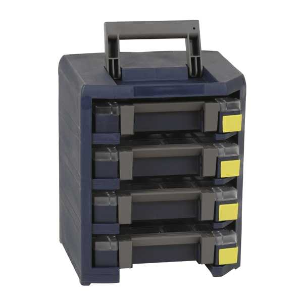 Raaco - Skap HandyBoxxser 4x4x4 kpl Bærbart skap kpl med 4 skrin