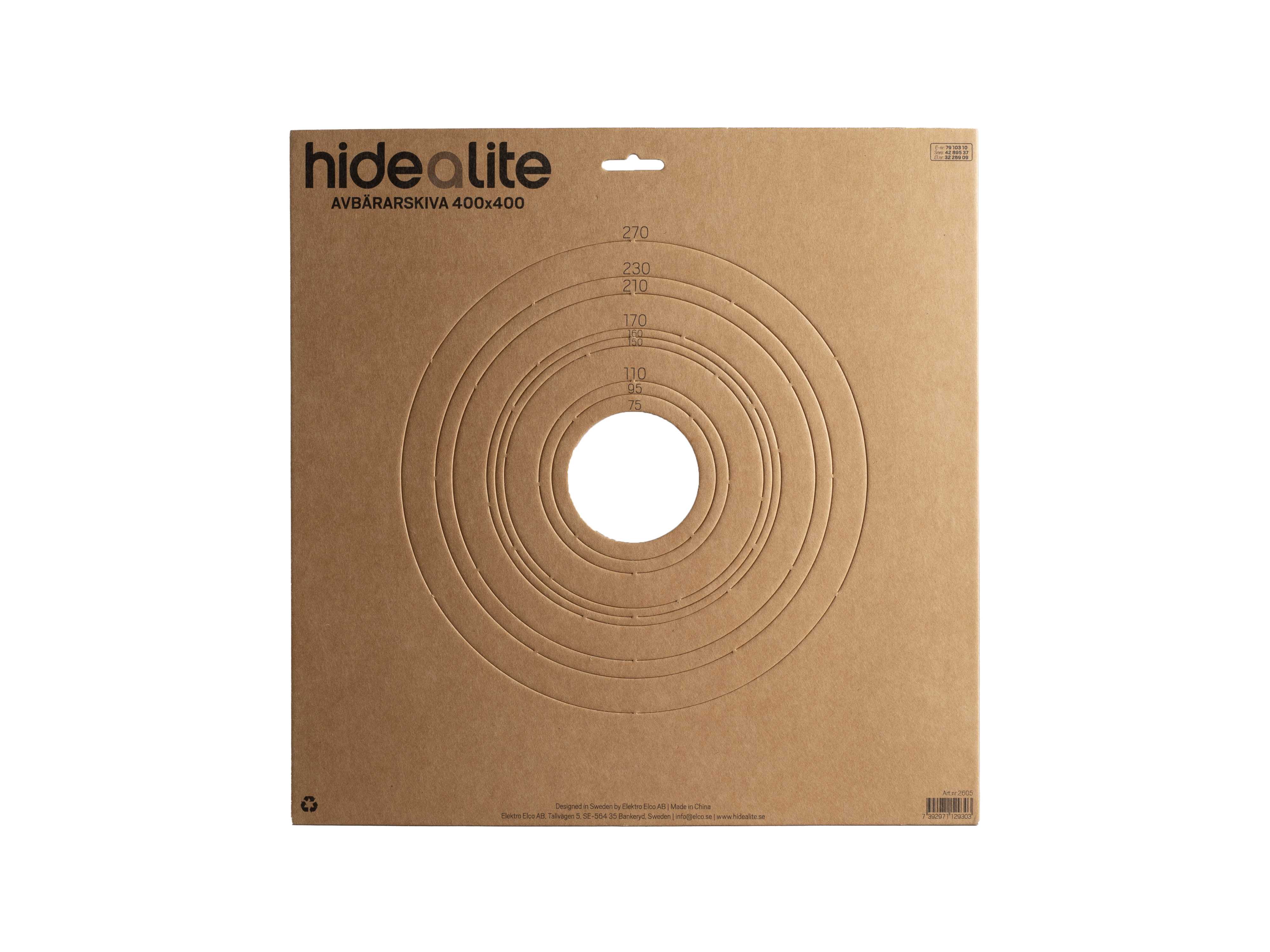 Hide-a-lite - Avstivningsplate 400x400