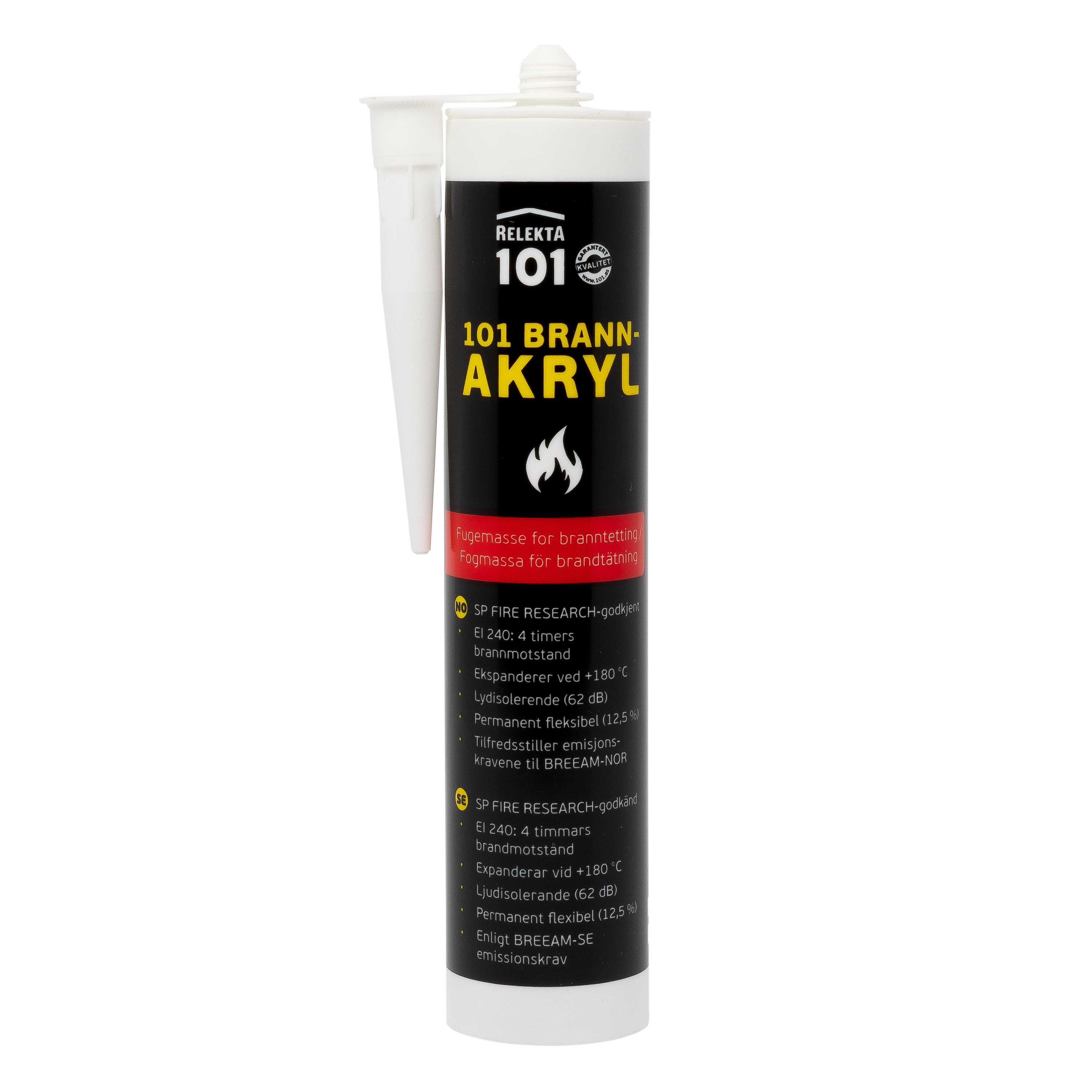 Relekta - Brannakryl 310 ml for fuging og tetting