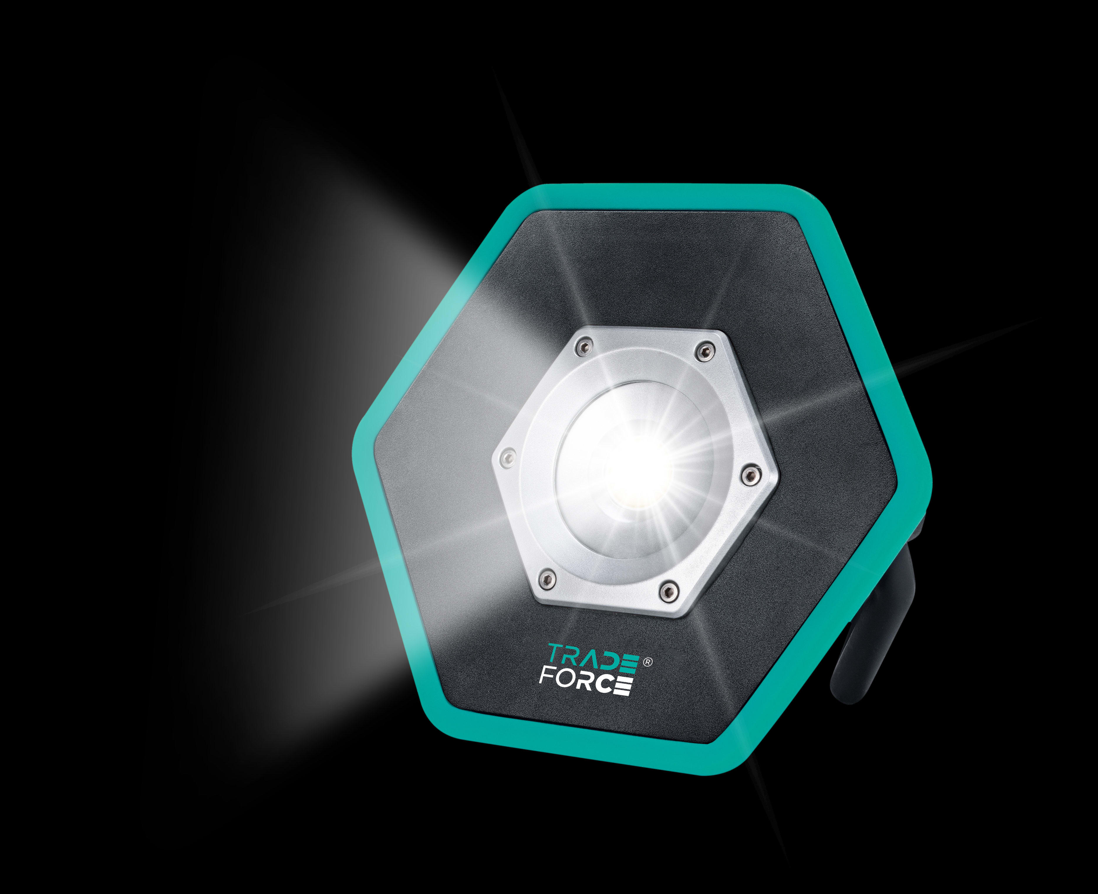 TradeForce - FLOOR HEX 5500 LM 6500K IP65 OPPLADBAR ARBEIDSLAMPE 