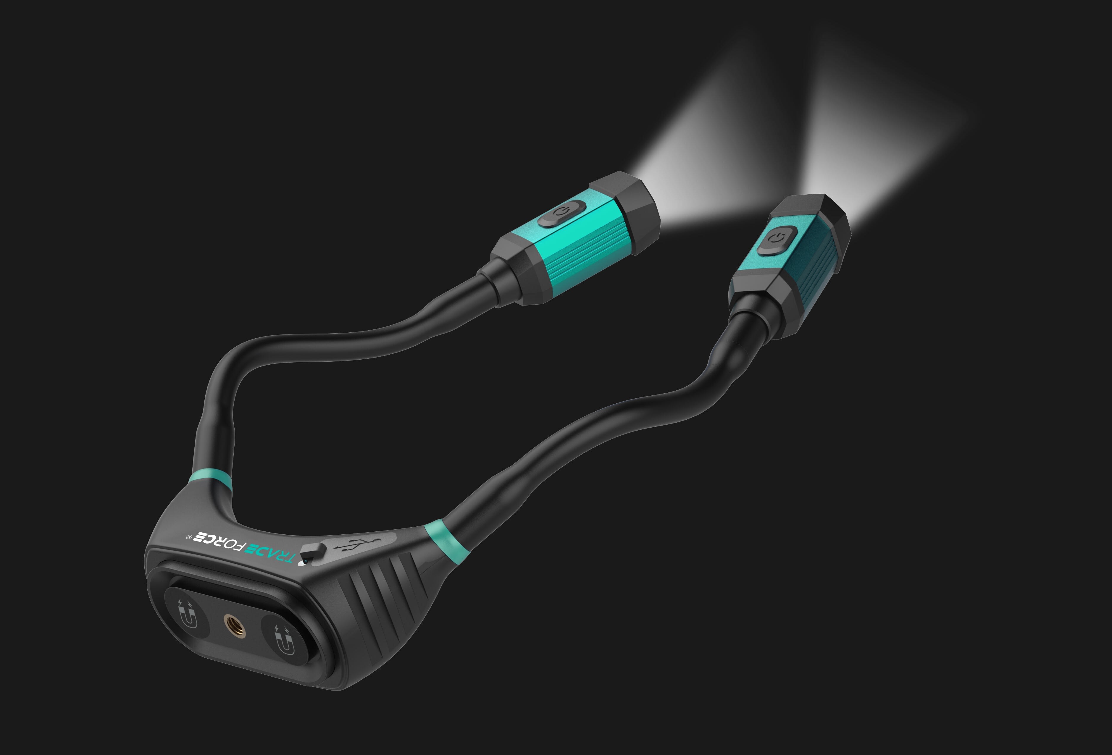 TradeForce - NECK 300 LM 6000K DIM USB-C OPPLADBAR
