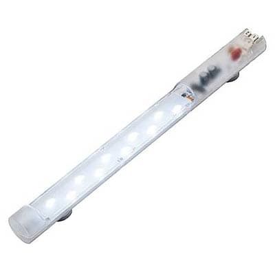Carlo Gavazzi - LED Skapbelysning Ecoline. 5W/100-240VAC/90-110VDC. Med magnetfeste og uten bryter. Fjærklemmer.