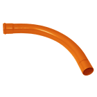 Pipelife - 110mm - 90° Protectline bend til kabelrør, PVC, radius=2,0 oransje
