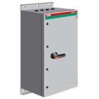 ABB Electrification - Sikkerhetsbryter, OT800ELRR3TZ, 3P, 400V, 720A, 400kW, Stålkapsl., IP65, Sort pistolh, 2NO+1NC