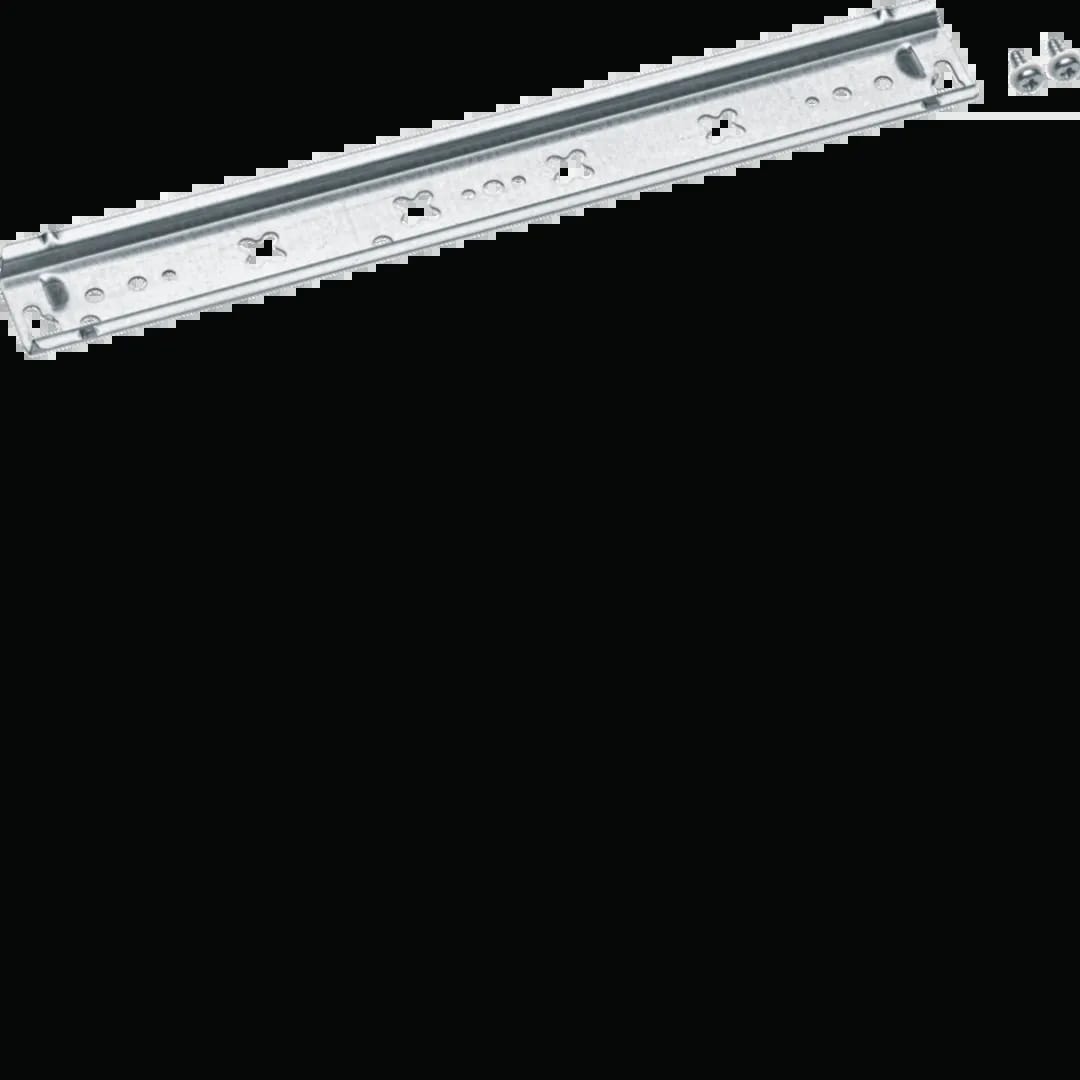 Hager - univers N, din-skinne, h35 b248 d7,5mm, skrus fast rett på bærejern UN-