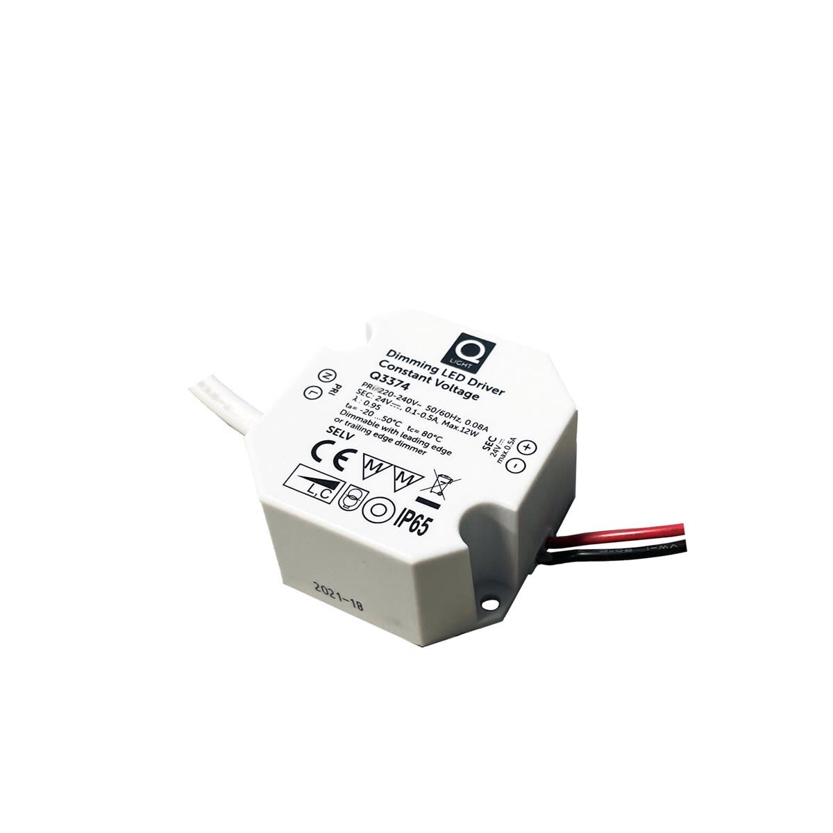 Q-Light - LED DRIVER CV 24VDC 12W IP65 TE OE