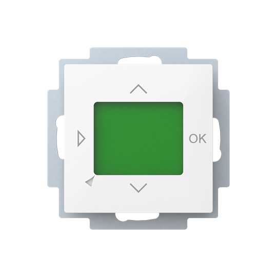 ABB Electrification - SAGA™ innfelt termostat rom/gulv/rom-gulv med display, leveres med gulvføler, uten ramme TC16-20-916