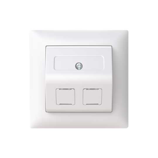 ABB Electrification - SAGA DATA INNF VINKL. 2 X RJ45  CAT6 M/RA