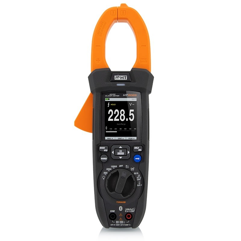 Elma Instruments - HT9025 tangamperemeter med stort minne for måling og logging av store strømmer og høyspenninger