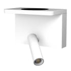 Aneta Lighting - BEDSIDE CHARGE HVIT 2700K 15W LESELAMPE LADER 3A USB A+C