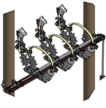 Melbye - Linjebryter Helgeland H-mast 7110