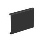 Wibe Group - Front F80 100mm stål hvit RAL