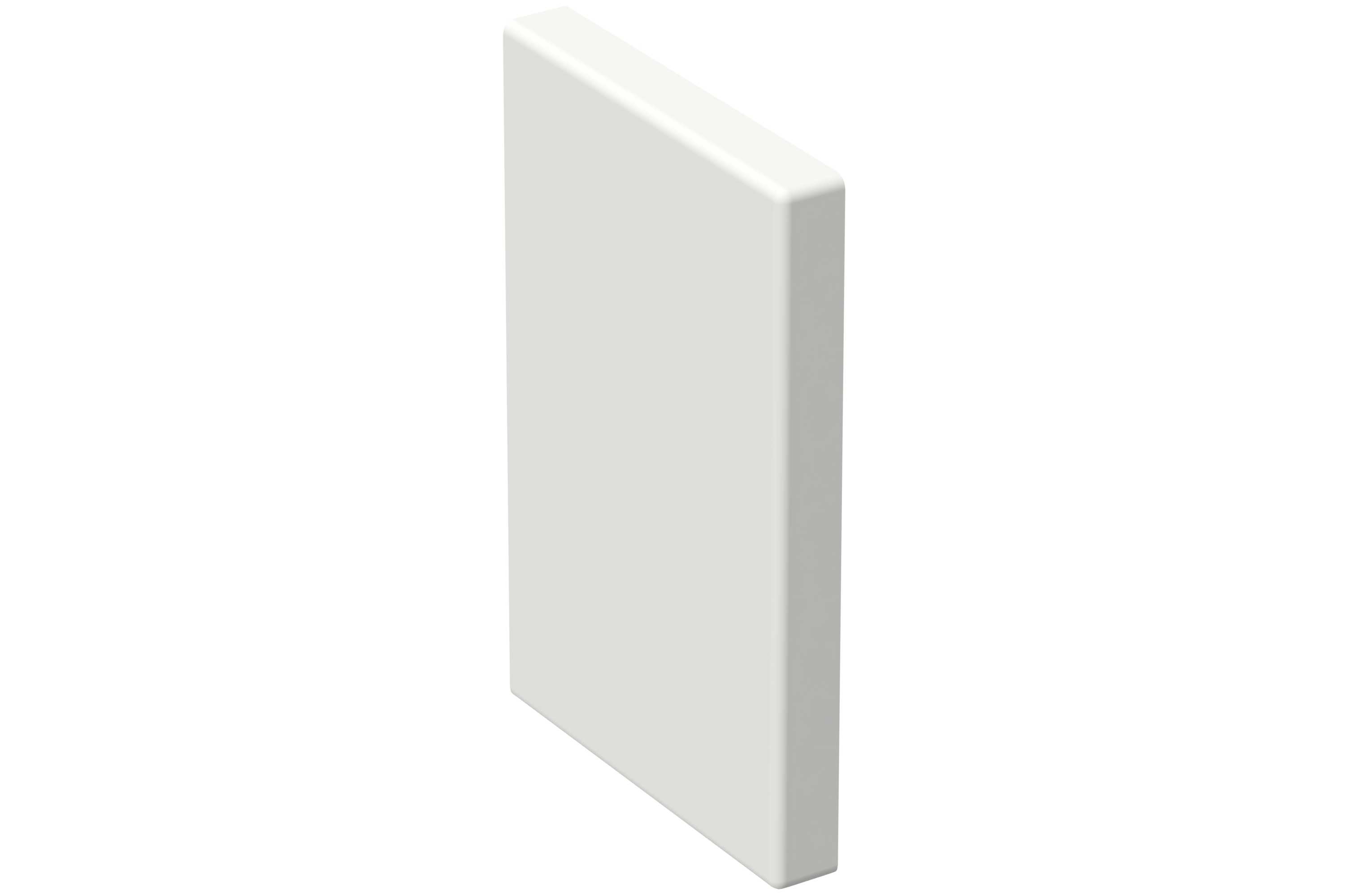 Wibe Group - Endestykke 110/72 hvit RAL9003