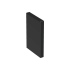 Wibe Group - Endestykke 110/72 sort RAL9017