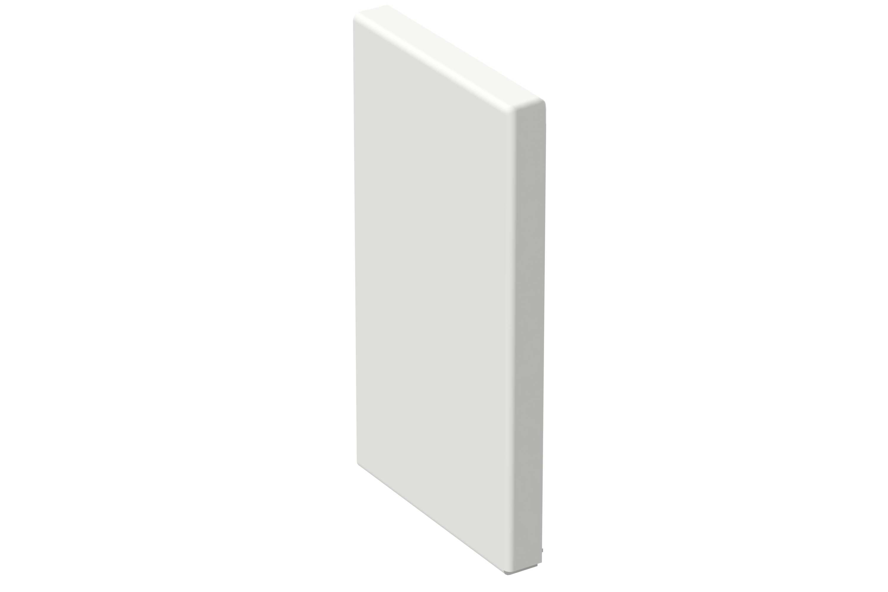 Wibe Group - Endestykke 130/72 hvit RAL9003