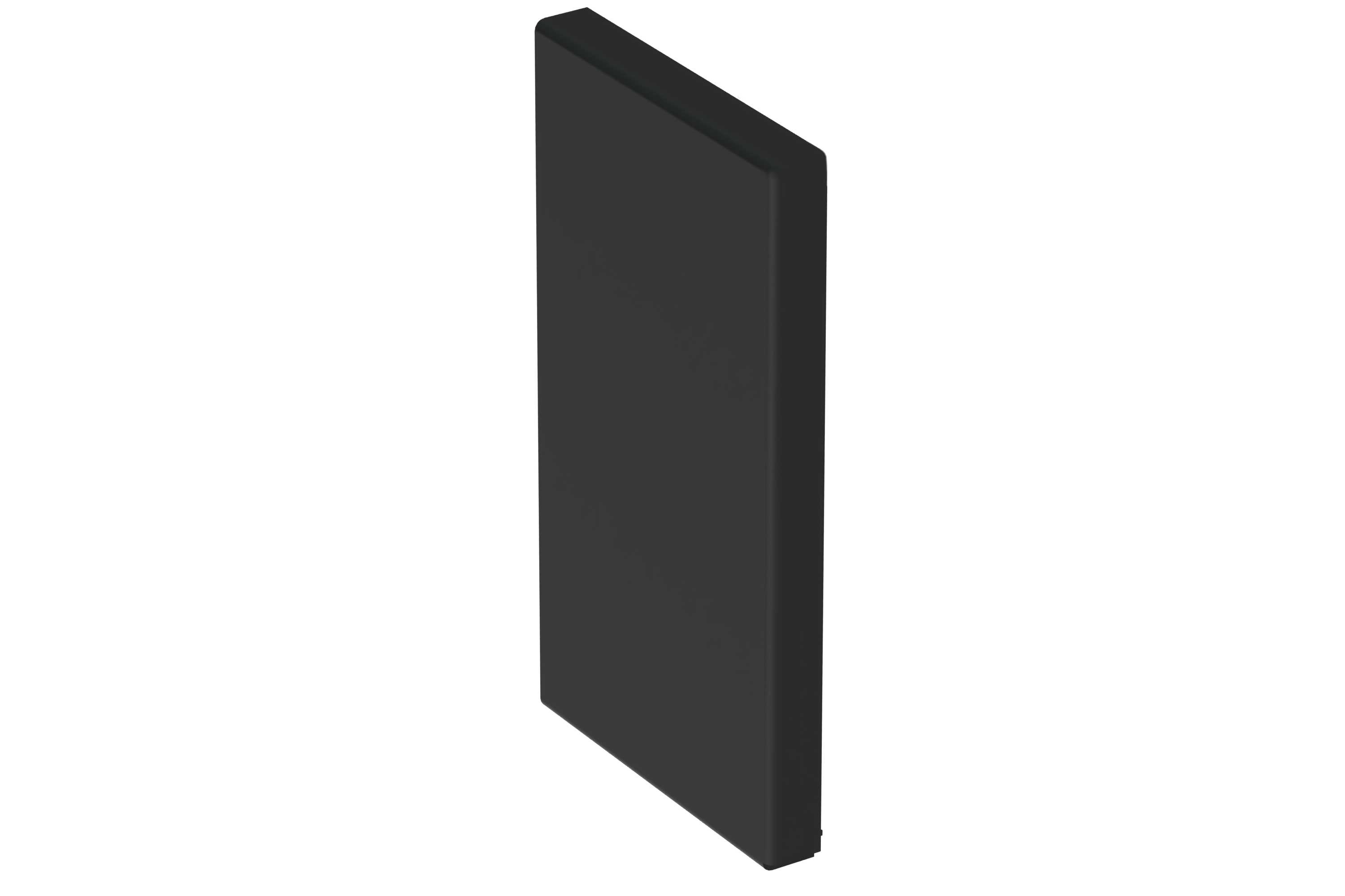 Wibe Group - Endestykke 130/72 sort RAL9017