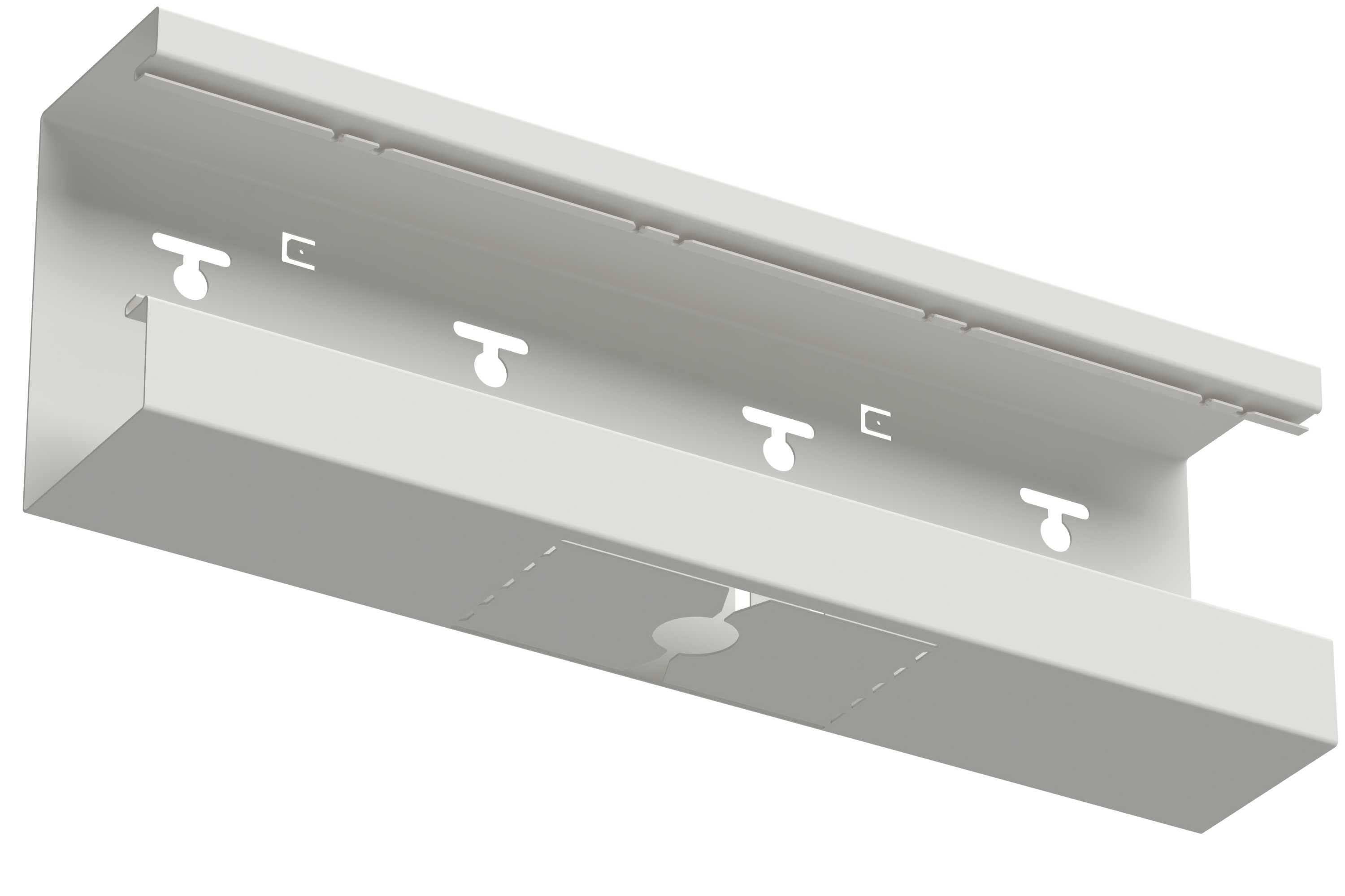 Wibe Group - T-stykke ned 130/72 hvit RAL9