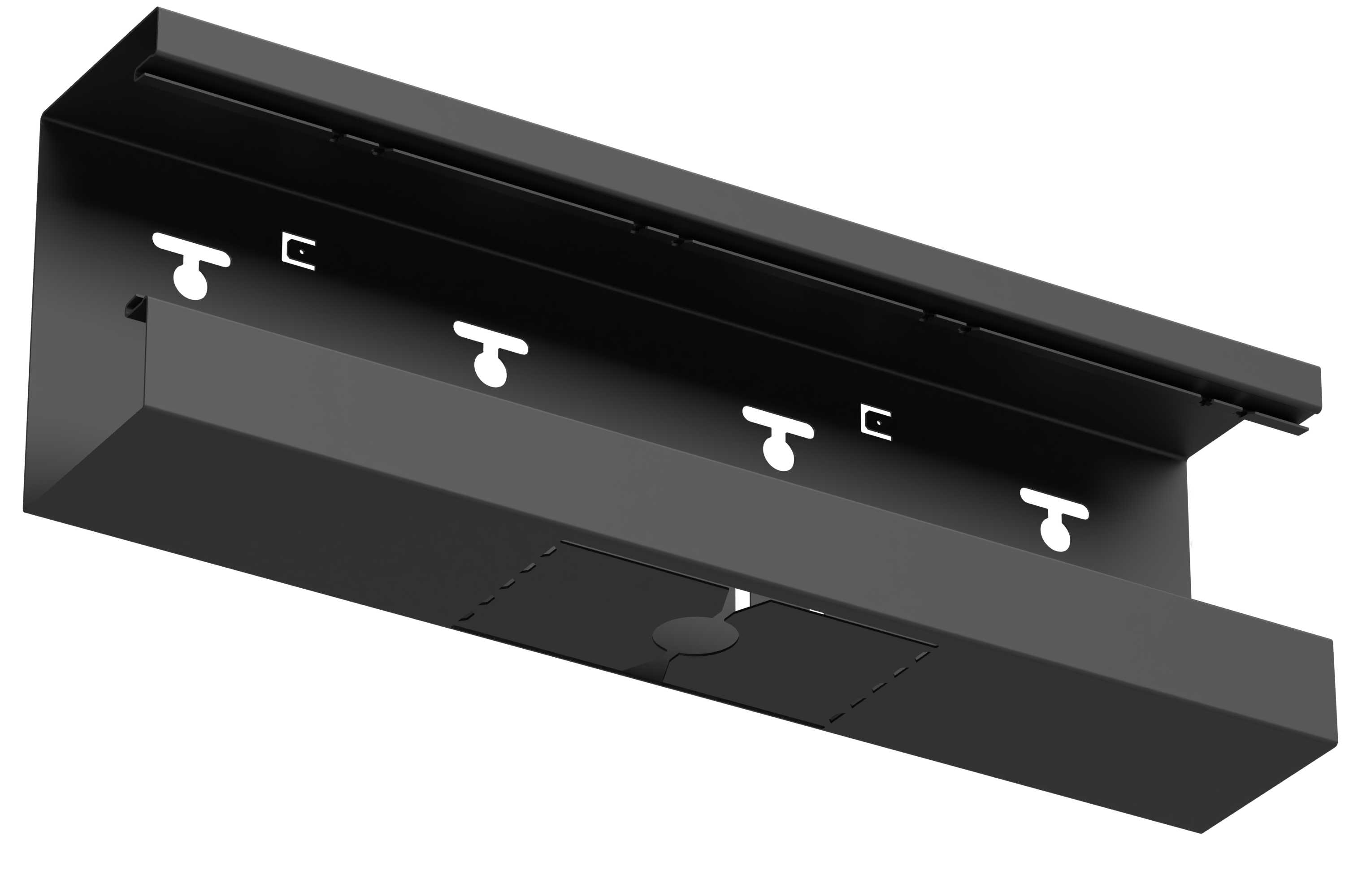 Wibe Group - T-stykke ned 130/72 sort RAL9