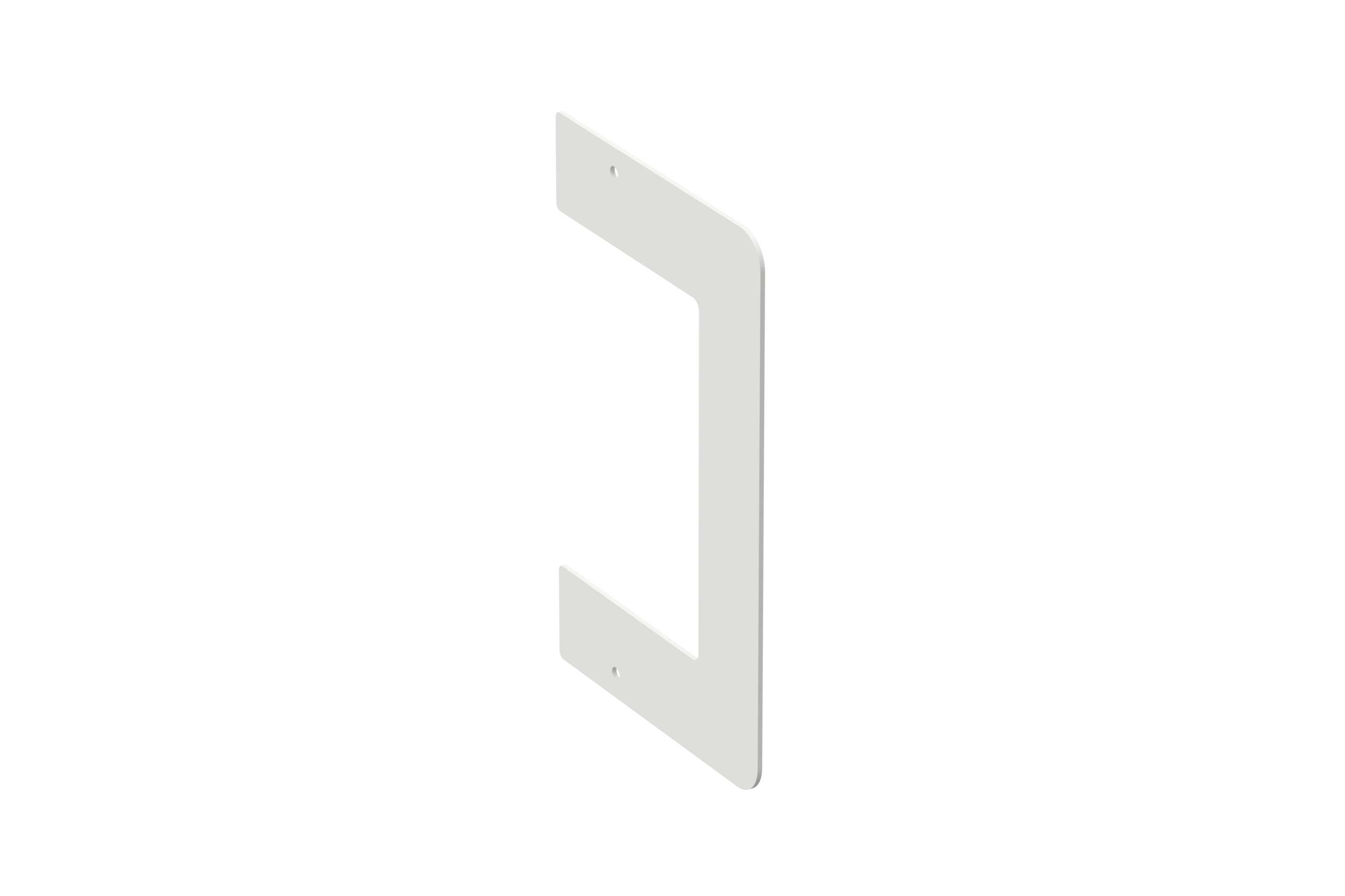 Wibe Group - Veggramme 110/72 hvit RAL9003
