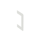 Wibe Group - Veggramme 110/72 hvit RAL9003