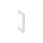 Wibe Group - Veggramme 130/72 hvit RAL9003