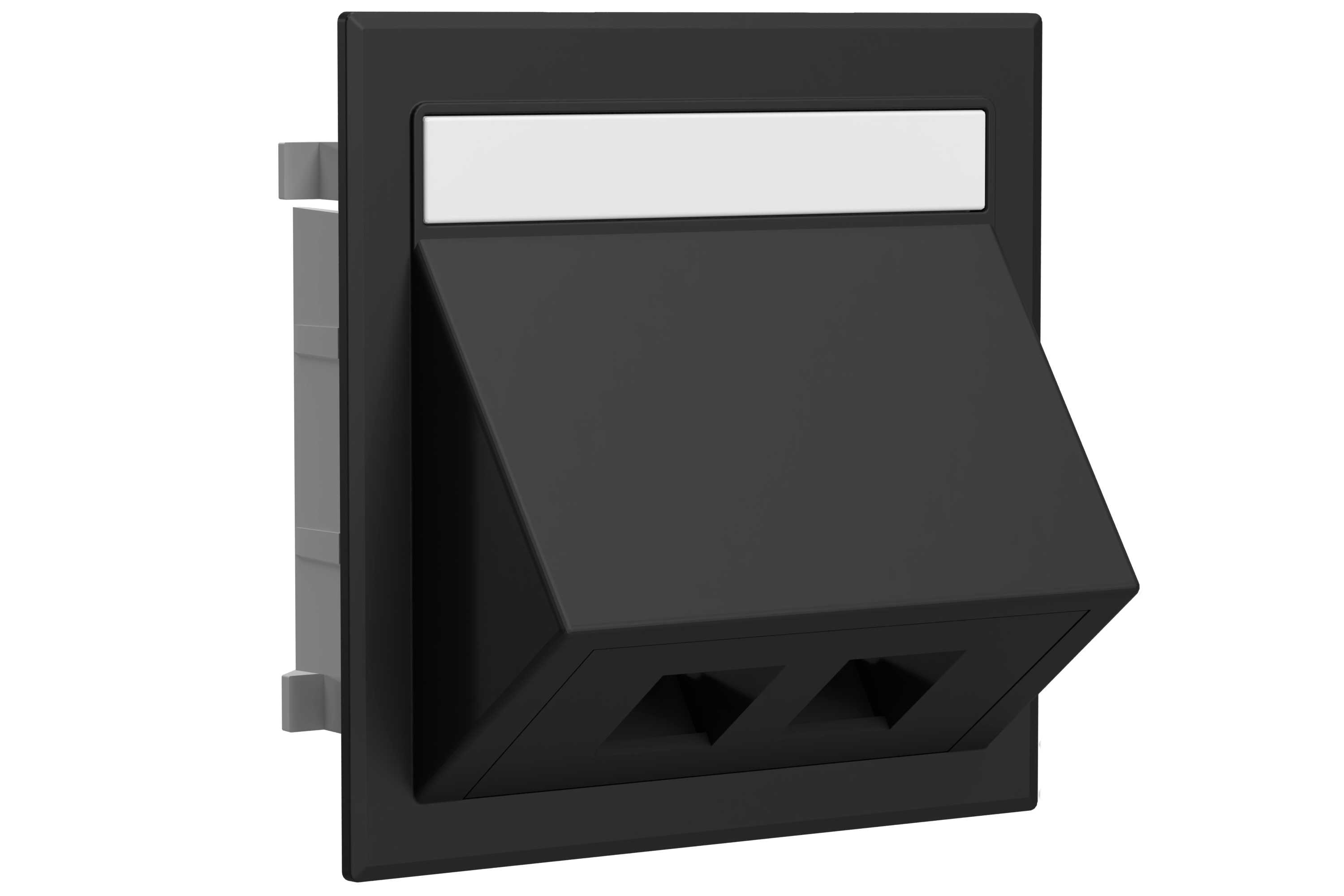 Wibe Group - Datakontakt dobbel RJ45 sort