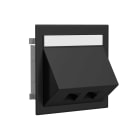 Wibe Group - Datakontakt dobbel RJ45 sort