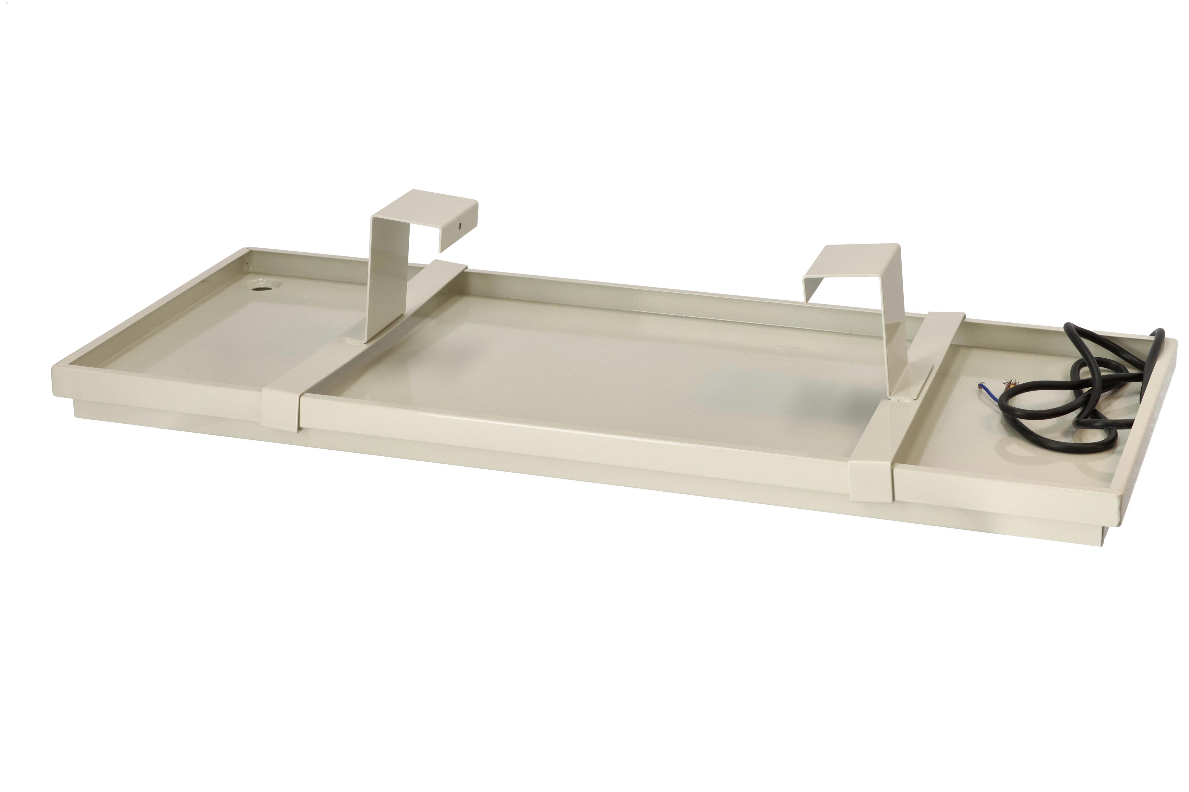 Grøntklima AS - Kondensvannbrett, med varme hvit, L790 x B355 x H40mm