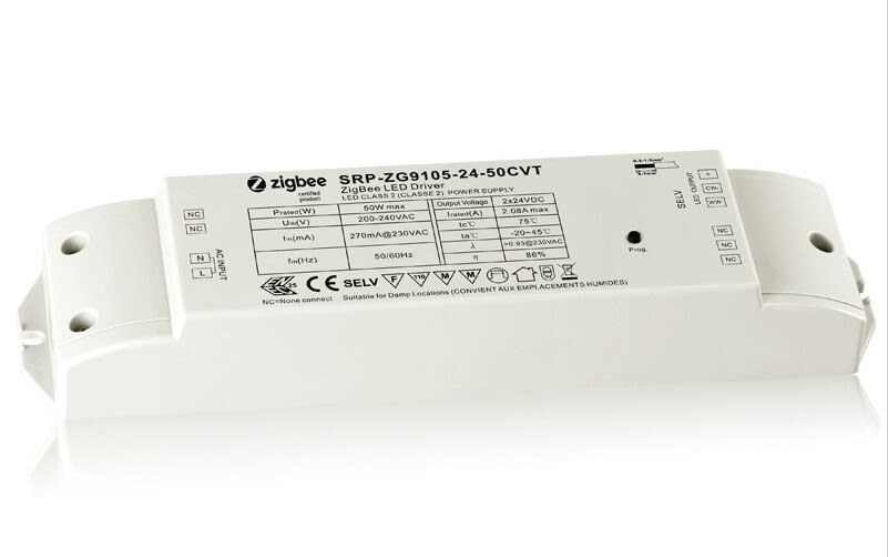 Unilamp - LED Driver Zigbee 50W CV CCT 230-24V 2 kanaler