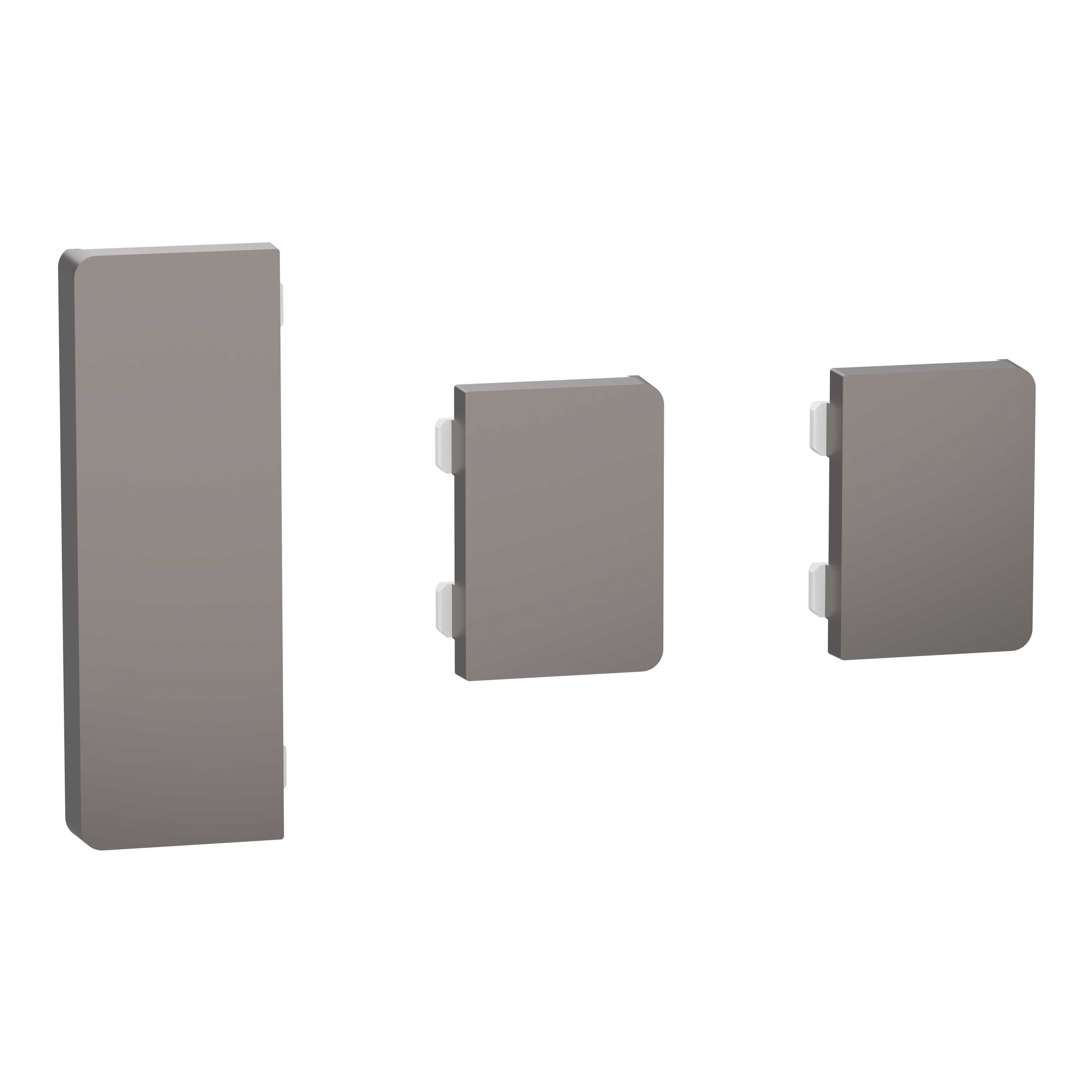 Schneider Electric - KNX 3-knapp til trykknappinnsats dynamisk merking, System Design, nikell metallic