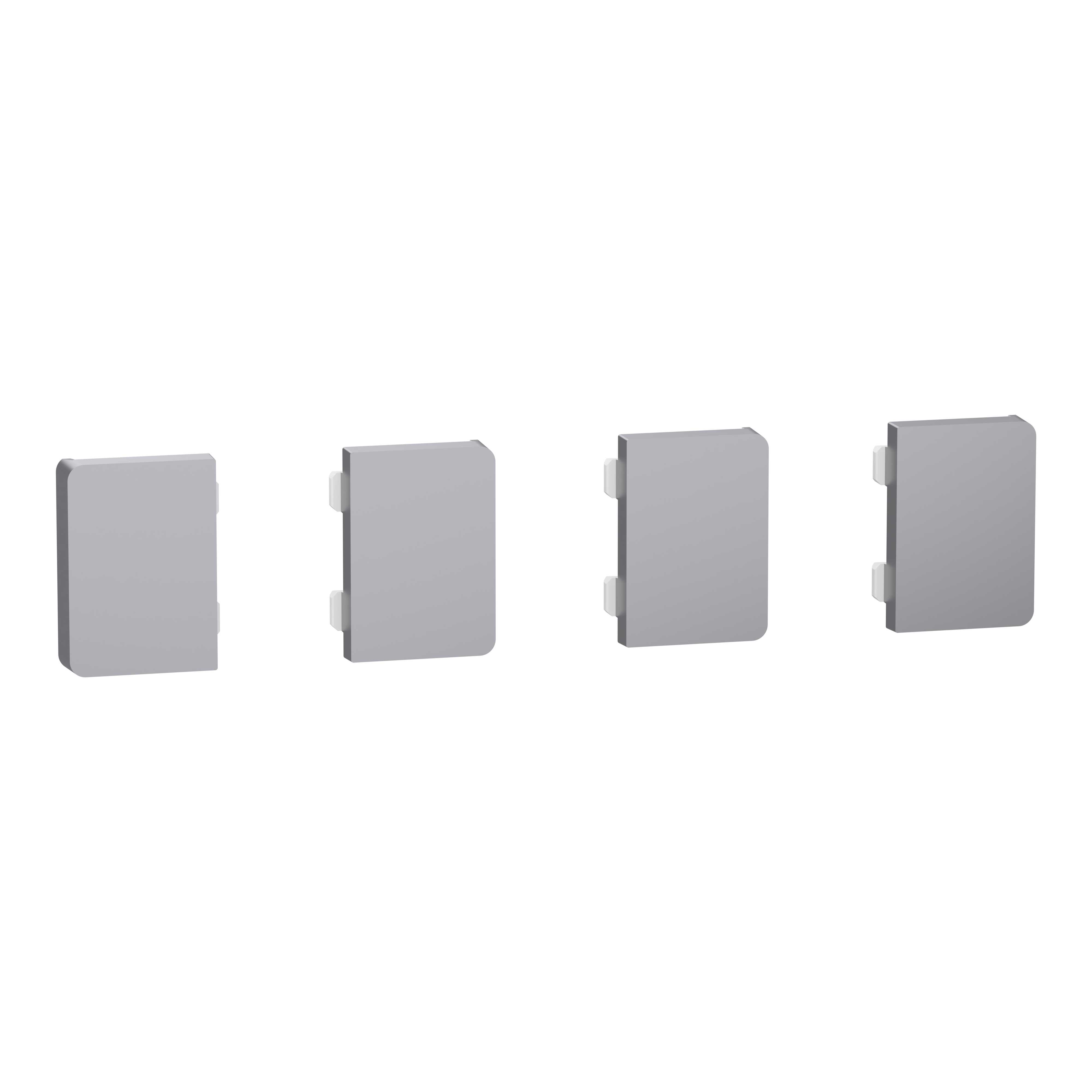 Schneider Electric - KNX 4-knapp til trykknappinnsats dynamisk merking, System Design, sølvfarget