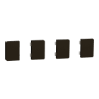 Schneider Electric - KNX 4-knapp til trykknappinnsats dynamisk merking, System Design, mokka metallic