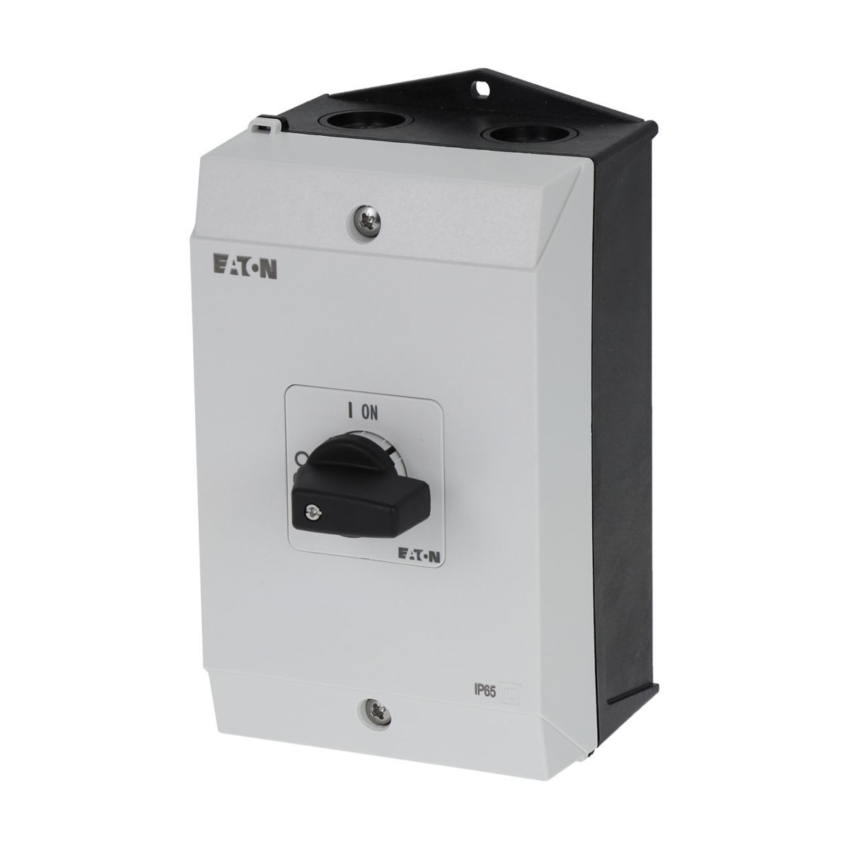 Eaton Electric - Av/På-bryter, P1, 40 A, kapslet, 3 fas, med svart vrigrep