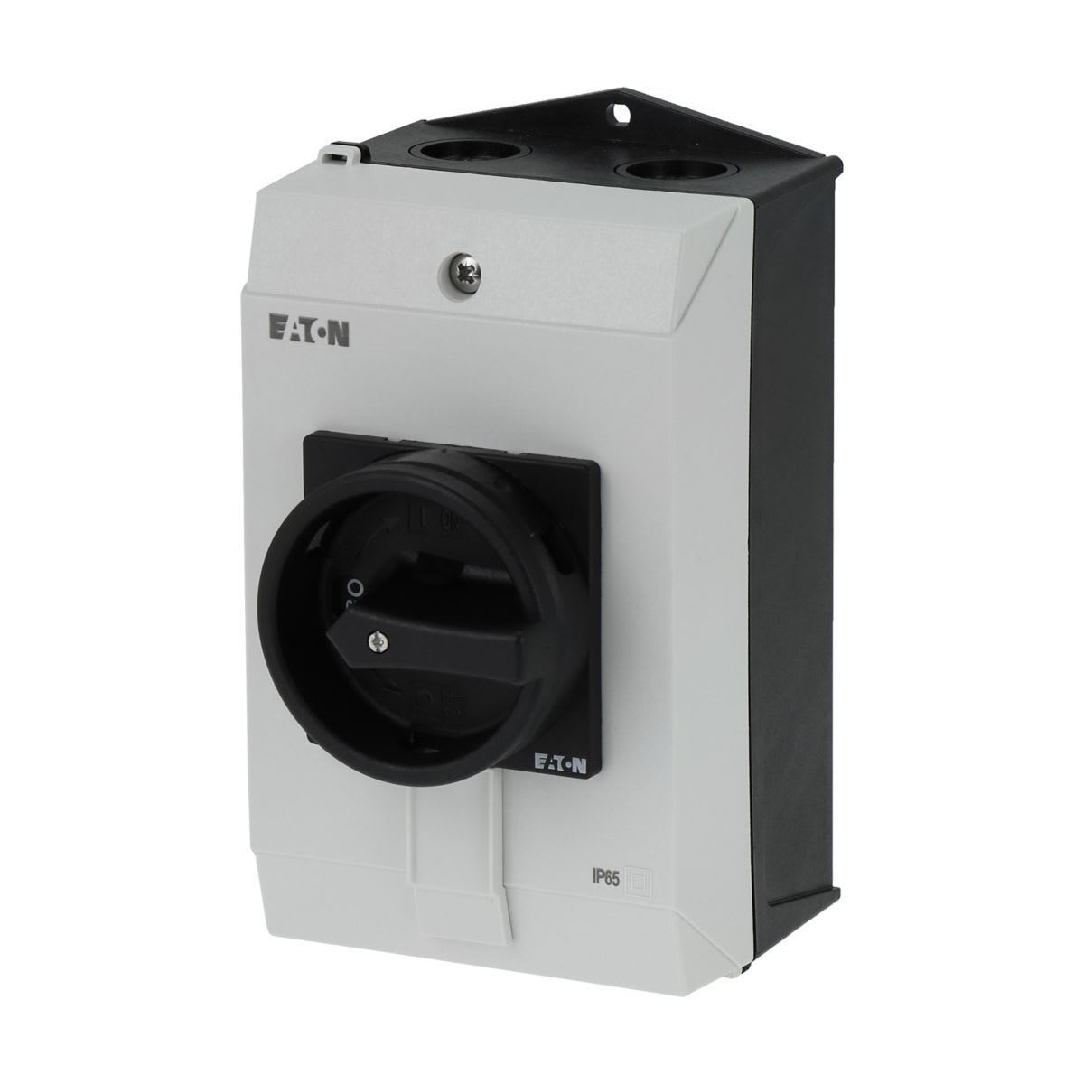 Eaton Electric - Hovedbryter, P1, 40 A, kapslet, 3 fas, STOPP funksjon, med  svart vrigrep