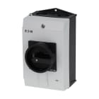 Eaton Electric - Hovedbryter, P1, 40 A, kapslet, 3 fas, STOPP funksjon, med svart vrigrep
