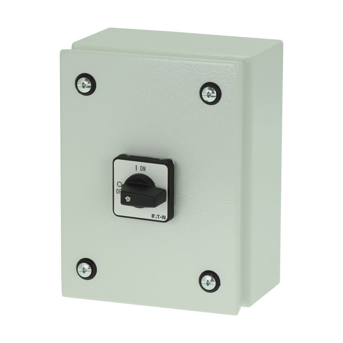 Eaton Electric - Av/På-bryter, P1, 40 A, 3 fas + N, kapslet, med svart vrigrep