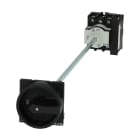 Eaton Electric - Hovedbryter, P1, 40 A, bak montert, 3 fas + N, STOPP funksjon, med svart vrigrep