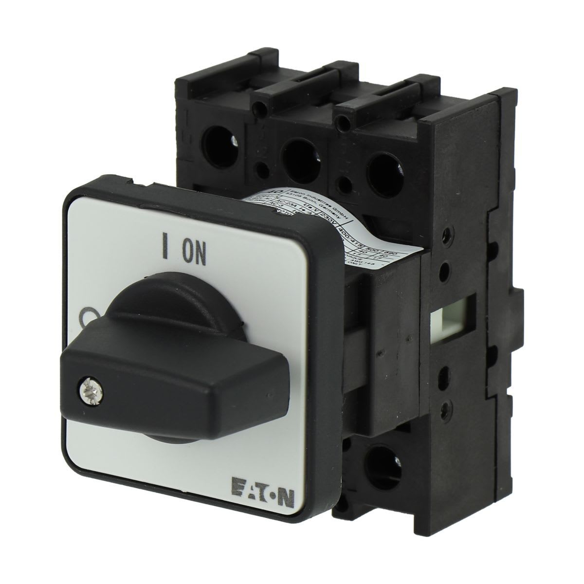 Eaton Electric - Av/På-bryter, P1, 40 A, innvendig montasje, 3 fas, med svart vrigrep