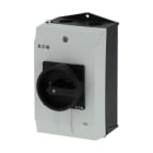 Eaton Electric - Hovedbryter, P1, 40 A, kapslet, 3 fas + N, STOPP funksjon, med svart vrigrep