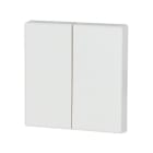 Eaton Electric - Dobbel vippe ren hvit 55x55mm - CWIZ-02/01